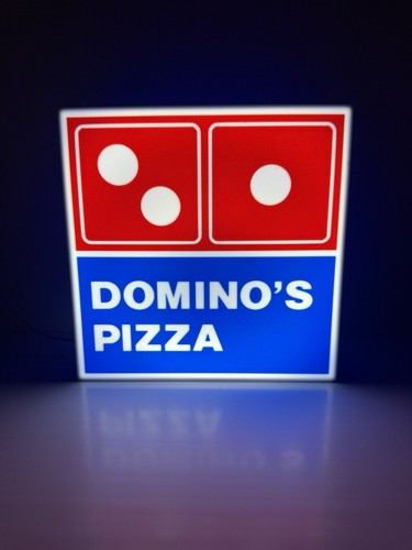 Dominos pizza light - box, sign