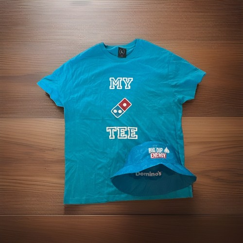 Domino pizza tee and bucket - tee,